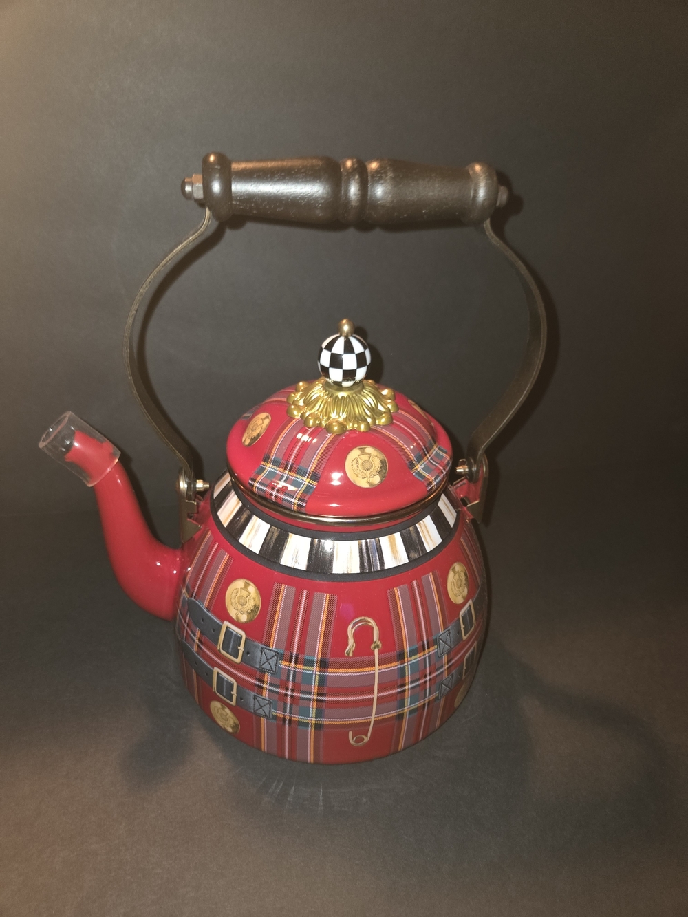 Mackenzie Childs 2 Qt. Kilted Tea Kettle